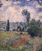 Claude Monet Poppy Field Near Vetheuil Sweden oil painting artist